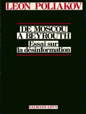 cover image of De moscou à Beyrouth